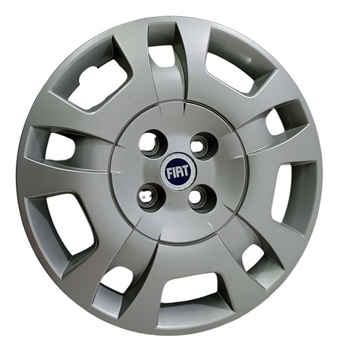 Calota Completa Aro 15 Original Fiat Idea 2007 Prata