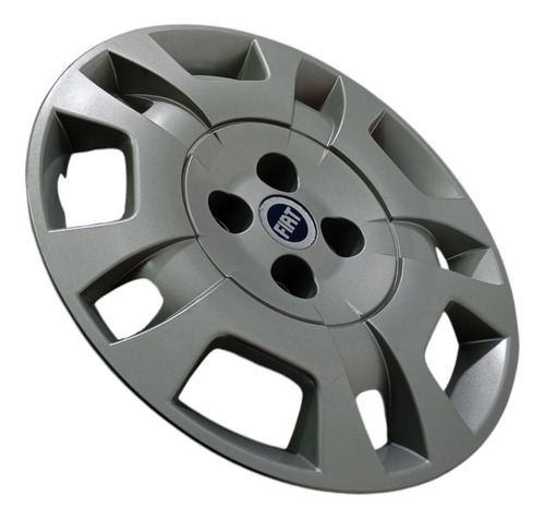 Calota Completa Aro 15 Original Fiat Idea 2007 Prata - Imagem 3