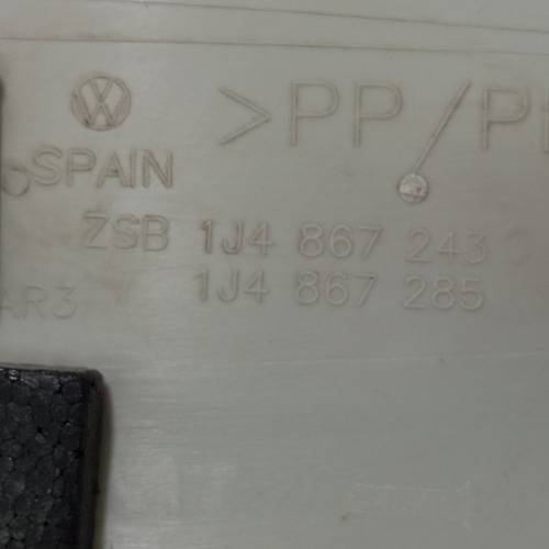 Acabamento Coluna Central Interno Esquerdo Vw Golf 2000 Caramelo - Imagem 2