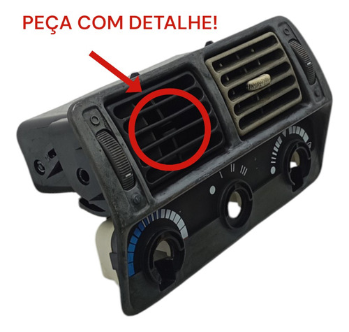 Moldura Difusor Ar Condicionado Central Ford Escort 1998 - Imagem 3