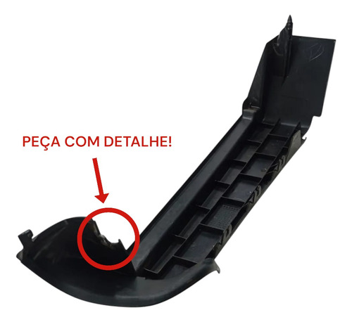 Suporte Tampão Bagagito Traseiro Esquerdo Vw Golf 2000 Preto - Imagem 3