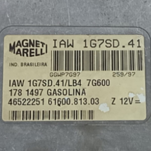 Módulo Injeção Original 1.5 8v Fiat Pálio 1997 Iaw1g7sd41 - Imagem 2
