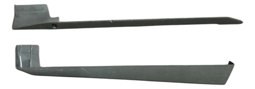 Par Moldura Acabamento Trilho Banco Gol Saveiro Parati Bola Cinza - Imagem 1