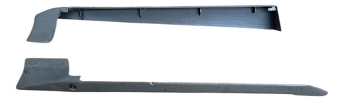 Par Moldura Acabamento Trilho Banco Gol Saveiro Parati Bola Cinza - Imagem 2