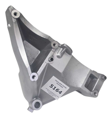 Suporte Compressor Ar Cond. Palio/siena/bravo/ Punto/idea Prateado - Imagem 2