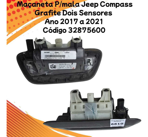 Maçaneta P/mala Jeep Compass Grafite Dois Sensores 2017 A 21 - Imagem 3