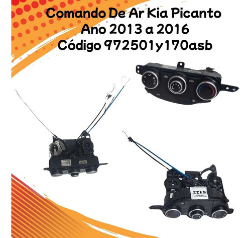 Comando De Ar Kia Picanto Ano 2013 A 2016  - Imagem 3