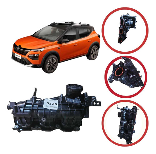 Coletor Admissão Renault Kardian 1.0 3cc Turbo 2024 2025