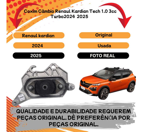 Coxim Câmbio Renault Kardian Tech 1.0 3cc Turbo 2025 - Imagem 2