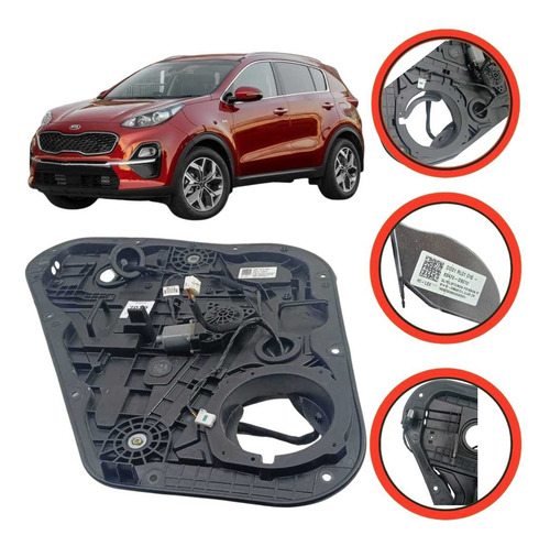 Máquina Do Vidro Traseiro Esquerdo Kia Sportage 2022