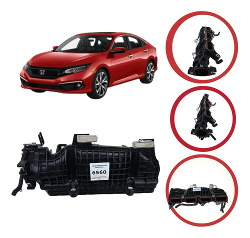 Coletor Admissão Honda Civic G10 Touring1 1.5 2017 A 2022