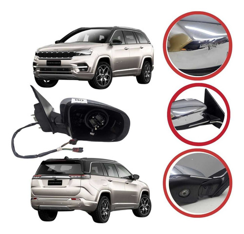 Retrovisor Esquerdo Jeep Commander Ano 2022 A 2025