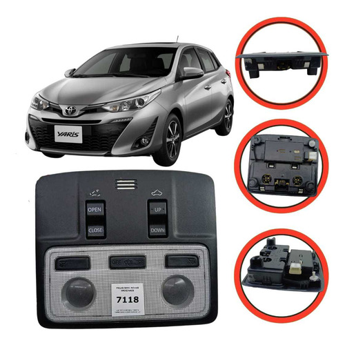 Luz Teto Cortesia Toyota Yaris 2020 A 2025 1.5