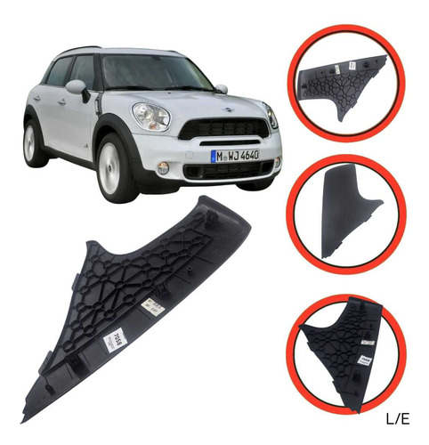 Console Central Acabamento Capa Esquerdo Mini Cooper Preto