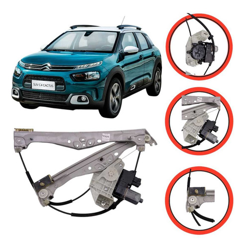 Máquina De Vidro Dianteira Esquerda C4 Cactus 2018 A 2024