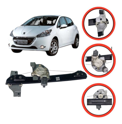 Máquina Vidro Dianteira Direita Peugeot 208 
