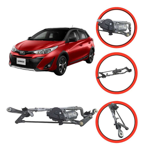 Motor Limpador Para-brisa Toyota Yaris 2019 A 2024