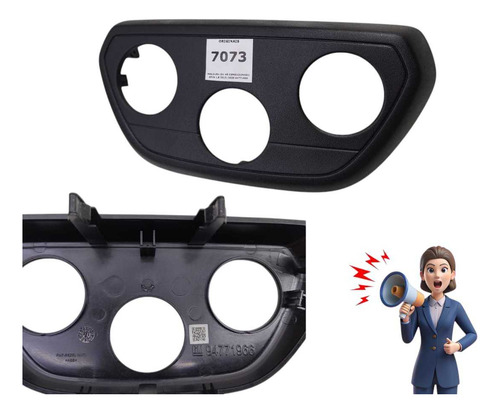 Moldura Do Ar Condicionado Spin 1.8 2013 A 2020 - Imagem 2