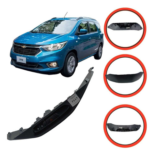 Moldura Pisca Alerta Spin 1.8 2020 A 2023 Original  Preto