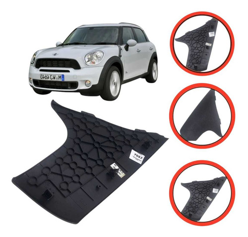 Console Central Acabamento Capa Lado Direito Mini Cooper S Preto