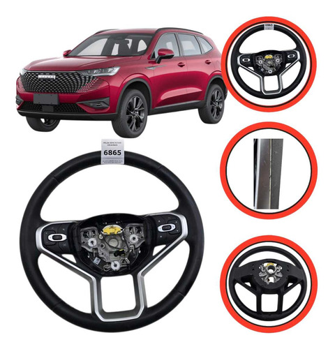 Volante Direção Gwm Haval H6 Gt Phev 2022 A 2024 Preto