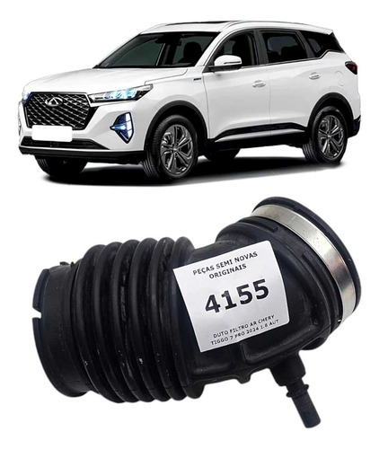 Duto Filtro Ar Chery Tiggo 7 Pro 2024 1.6 Automatico Preto