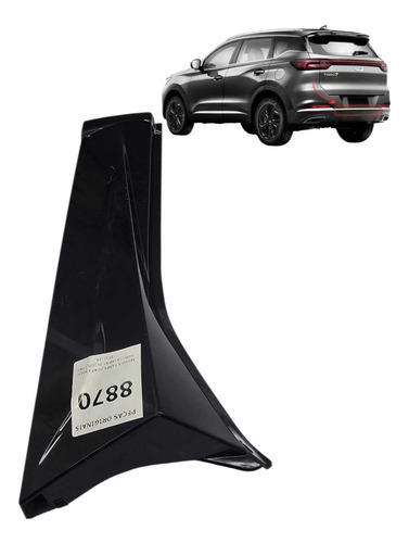 *aplique Tampa Porta Malas Direito Chery Tiggo 7 Pro 2021-24 Preto