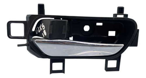 *maçaneta Interna Dianteira  Esquerdo Nissan Kicks  2018 Preto Dianteira - Imagem 3