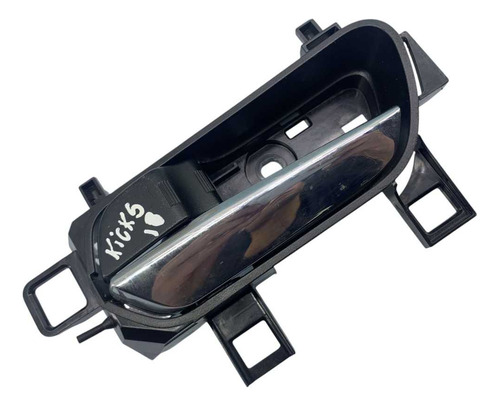 *maçaneta Interna Dianteira  Esquerdo Nissan Kicks  2018 Preto Dianteira - Imagem 6