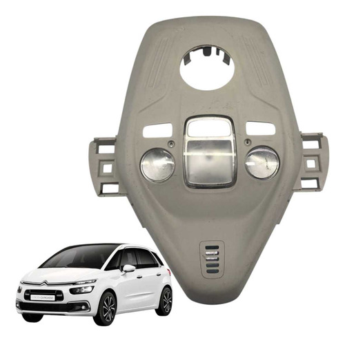 Moldura Luz Interior Citroen C4 Picasso 2016 2017 2018 2019  Bege