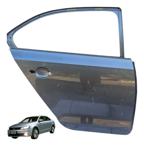 Porta Traseira Direita Volksvagen Jetta 2011 A 2016 Traseira Direita Prateado
