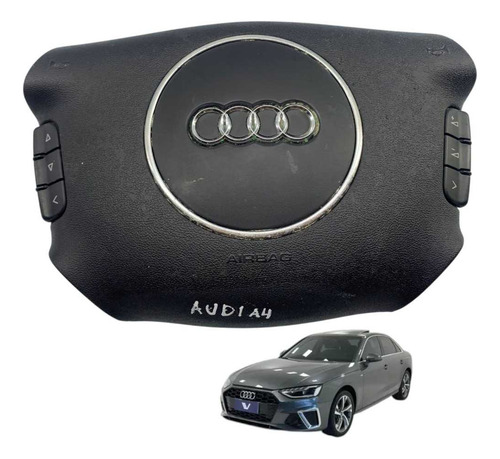*bolsa Airbag Volante Audi A4 (b6) 00 A 04 Preto Preto