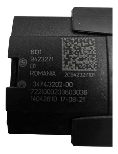 *botão Pisca-alerta Bmw Série 5 G30 2016/2020 Preto - Imagem 4