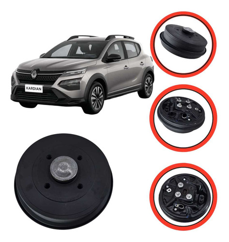 Tambor Traseiro Esquerdo Renault Kardian