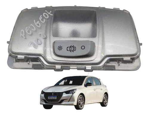 *luz De Teto Cortesia Original Peugeot 208 2021