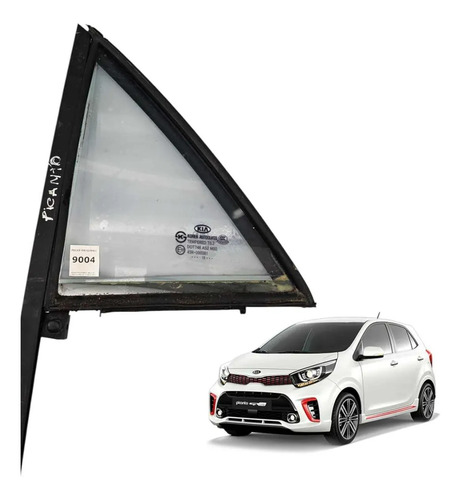 Vidro Fixo Porta Traseira Direita Kia Picanto 2012 A 2015