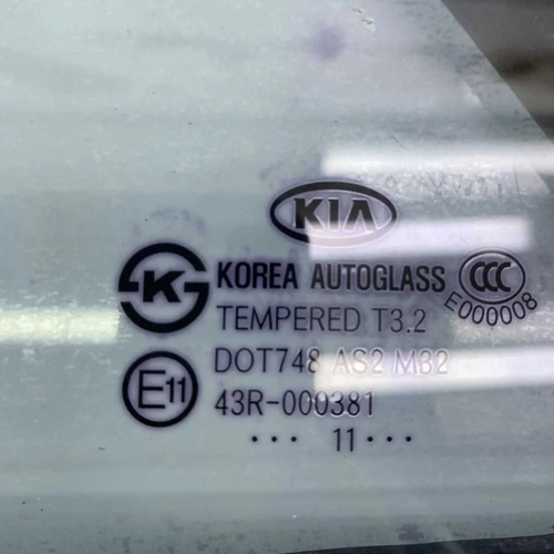 Vidro Fixo Porta Traseira Direita Kia Picanto 2012 A 2015 - Imagem 2