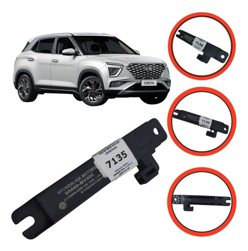 Módulo Antena Hyundai Creta 2021 A 2023 Preto