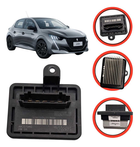 Resistencia Caixa Ar Peugeot 208 2021 A 2025 Preto