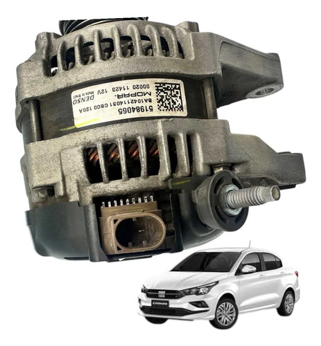 Alternador Fiat Mobi/argo/cronos 12v 120amp 2017 A 2022