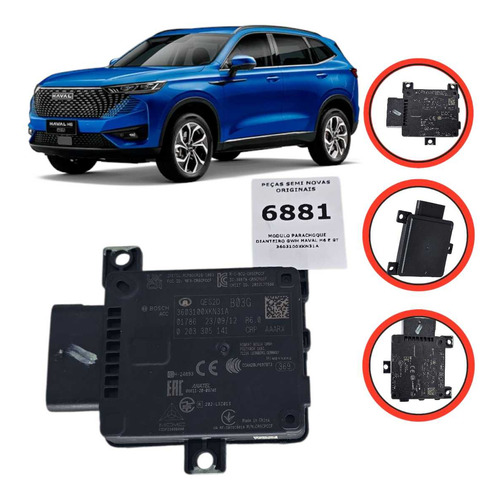 Modulo Parachoque Dianteiro Gwm Haval H6 E Gt  Preto