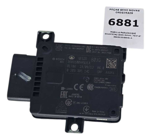 Modulo Parachoque Dianteiro Gwm Haval H6 E Gt  Preto - Imagem 3