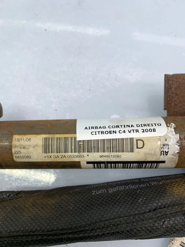 Airbag Cortina Direito Citroen  C4 Hatch Preto - Imagem 4