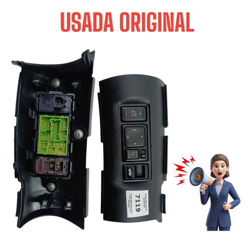 Botão Retrovisor Elétrico Nissan Sentra 2013 A 2016  - Imagem 2