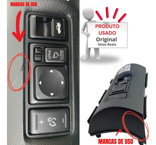 Botão Retrovisor Elétrico Nissan Sentra 2013 A 2016  - Imagem 3