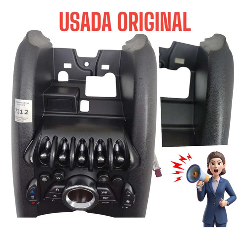 Console Central  Comando Do Ar Mini Cooper Bmw 2006 A 2014 - Imagem 2