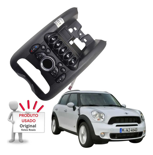 Console Central  Comando Do Ar Mini Cooper Bmw 2006 A 2014 - Imagem 4