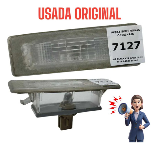 Luz Placa Kia Sportage 2018   2020 - Imagem 2