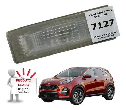 Luz Placa Kia Sportage 2018   2020 - Imagem 4
