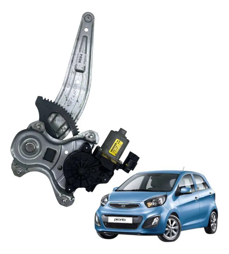 *máquina Vidro Motor Traseira Direita Kia Picanto 2012 2015